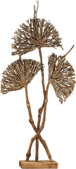 Pensacola Wooden Botanical Fan Sculpture
