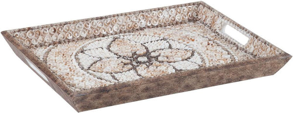 Shell Mosaic Serving Tray