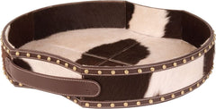 Holstein Faux Pony Tray