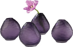 Cut Pebble Vases - Purple
