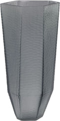 Stacked Cuts Glass Vase