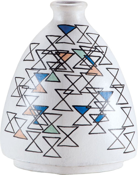 Stacking Eights Hand Painted Vase