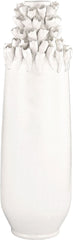 Textured Top Tall Ceramic Vase