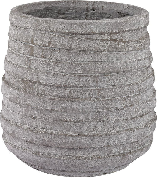Barn Gray Corrugated Pot