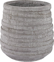 Barn Gray Corrugated Pot