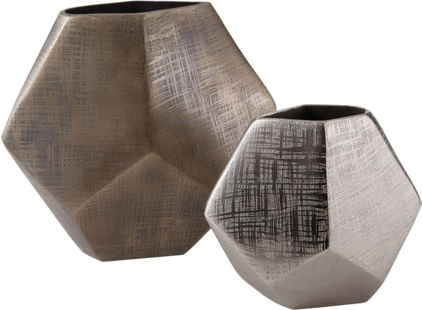 Faceted Cube Vases