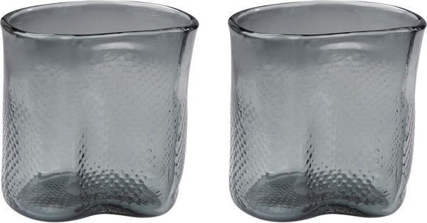 Grey Fish Net Glass Vase