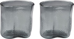Grey Fish Net Glass Vase