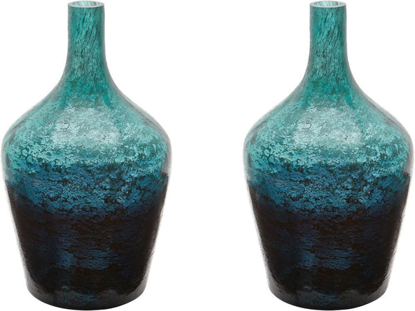 Emerald Ombre Bottle - (Set of 2)