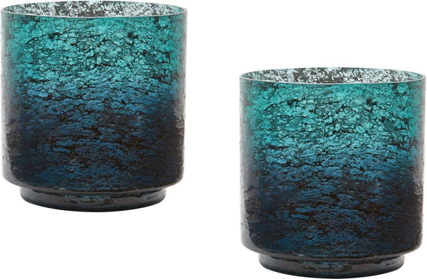 Emerald Ombre Hurricane- (Set of 2)