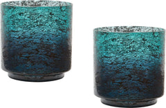 Emerald Ombre Hurricane- (Set of 2)