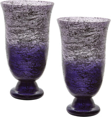 Plum Ombre Flared Vase - (Set of 2)