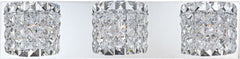 Rondell 3 Light Vanity In Chrome and Clear Crystal Glass