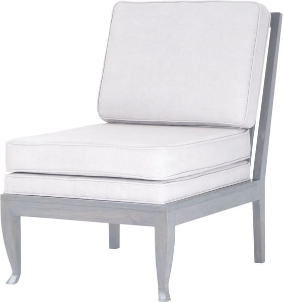 Janice Chair In Antique Smoke With Morning Mist Linen Upholstery