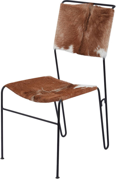 Goatskin Tuft Side Chair