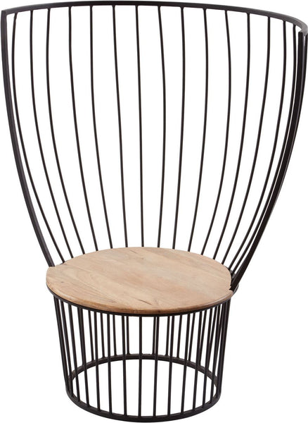 Teak & Metal Carousel Chair