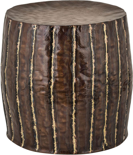 Copper Stool With Welded Fluteds