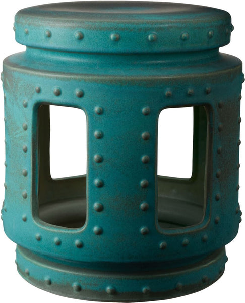 Copper Patina Throne Stool
