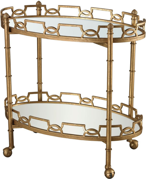 Curvilinear Two Tier Tray Table