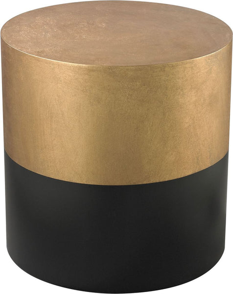 Black and Gold Draper Drum Table