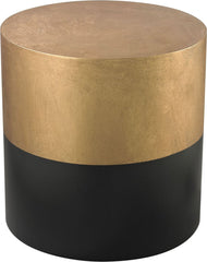 Black and Gold Draper Drum Table