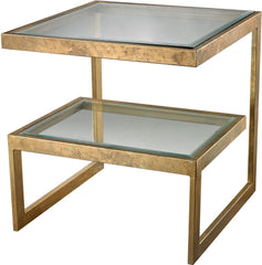 Gold Leaf Key Side Table
