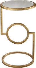 Mirrored Top Hurricane Side Table