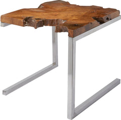 Teak Table With Angular Base