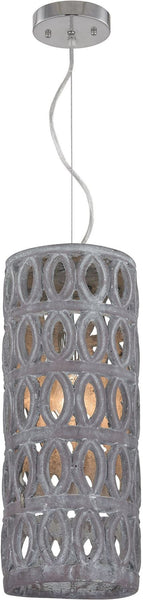 Large Pierced Grey Antique Lantern