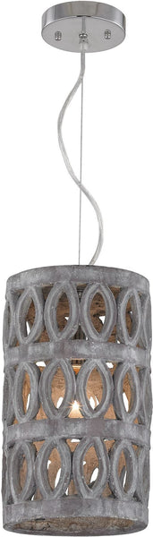 Small Pierced Grey Antique Lantern