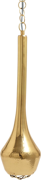 Gold Hammered Pendant Light - Sm
