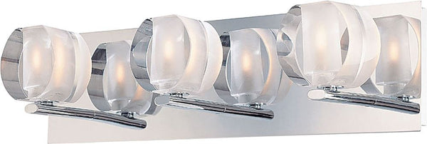Circo 3 Light Vanity In Chrome and Polished Clear Glass