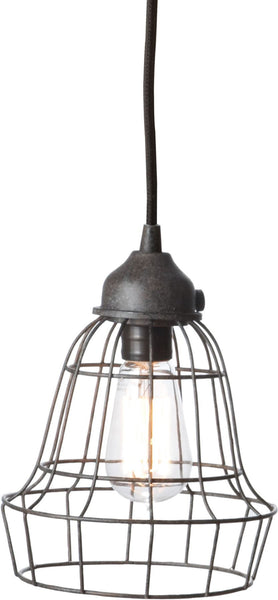 Wire Barrel Pendant Light