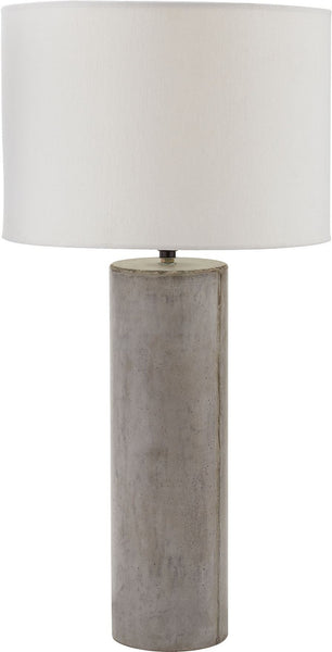 Grey Wax Cubix Round Lamp
