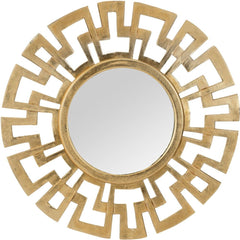 Cast Greek Key Mirror