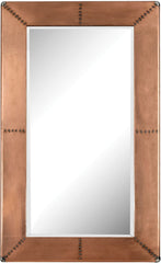 Copper Frame Mirror With Nail Head