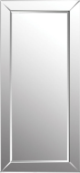 Glass Framed Floor Leaning Mirror