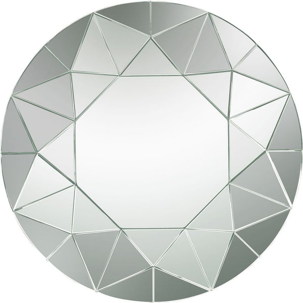 Circular Geometric Mosaic Mirror