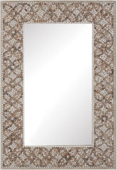 Cross Hatch Shell Mirror
