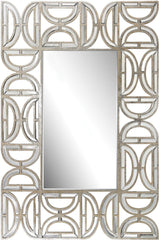 Rectangular Wall Mirror With D Pattern Frame