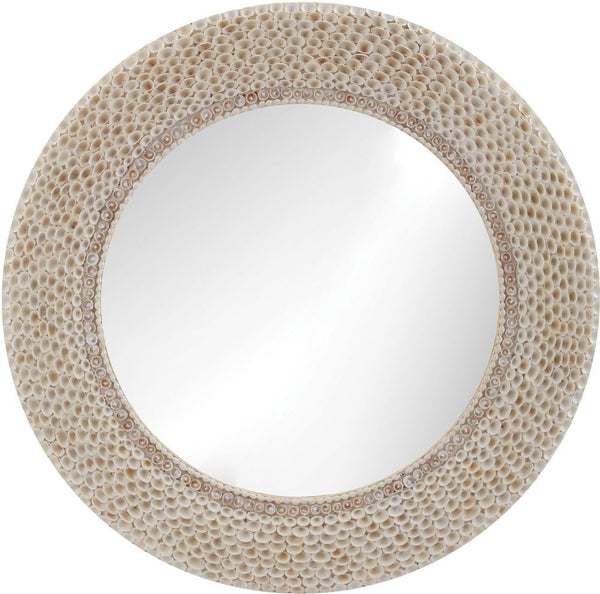 Ribbed Ring Shell Mirror