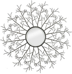 Metal Branch Wall Mirror