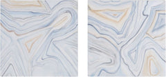 Pastels Agate Handpainted Wall Art