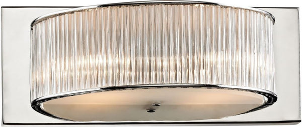 Somerset 2 Light Vanity In Crystal Glass and Chrome