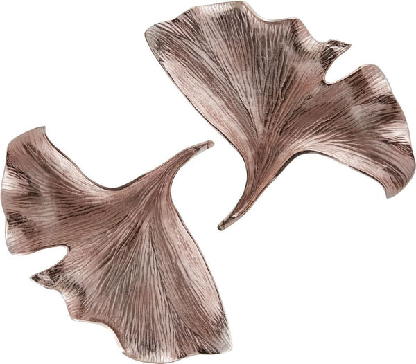 Giant Rose Gold Ginkgo Wall Leaf