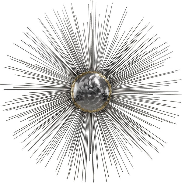 Silver Sun Metal Wall Décor