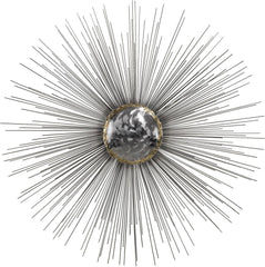 Silver Sun Metal Wall Décor