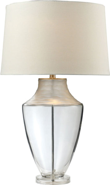 30" Spin Cut Glass Table Lamp