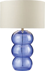 28" Ring Lamp Cobalt Glass Table Lamp