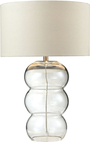 28" Ring Lamp Pearlescent Glass Table Lamp